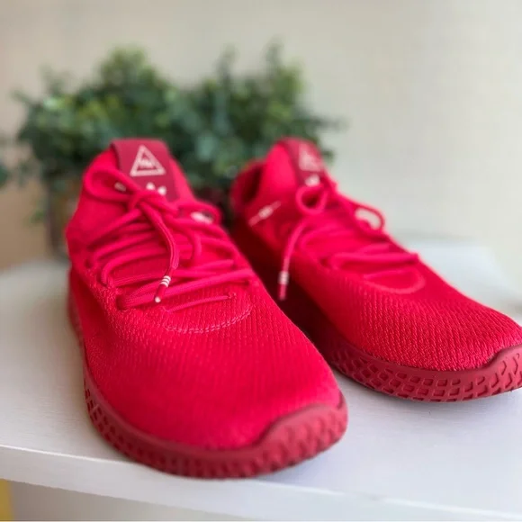 adidas gazelle silver green womens Adidas Tennis HU X Pharrell Williams Icy Pink Athletic Mesh Shoe  SWAG  KICKS